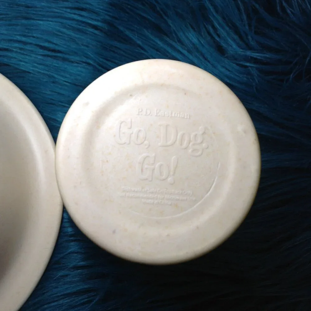 Vintage PD Eastman Go Dog Go Cup/Saucer set. Collectible, Kidcore, Y2K, Retro